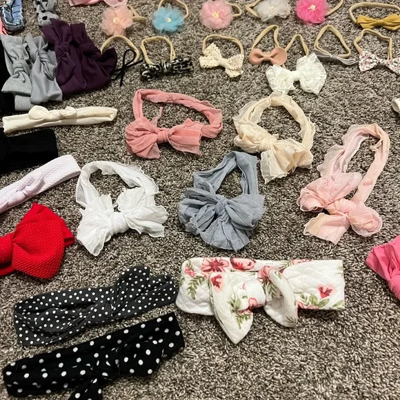 Box of baby girl bows